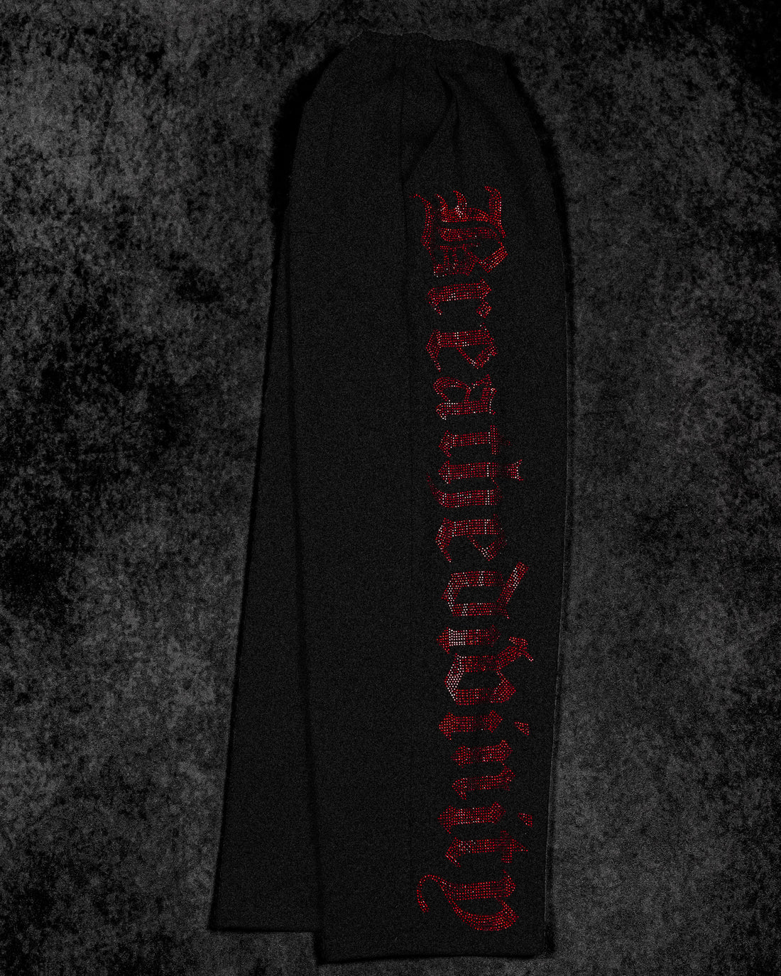 Womens Luxe Rhinestone Banana Uncuffed Sweatpants [NIGHTMARE]