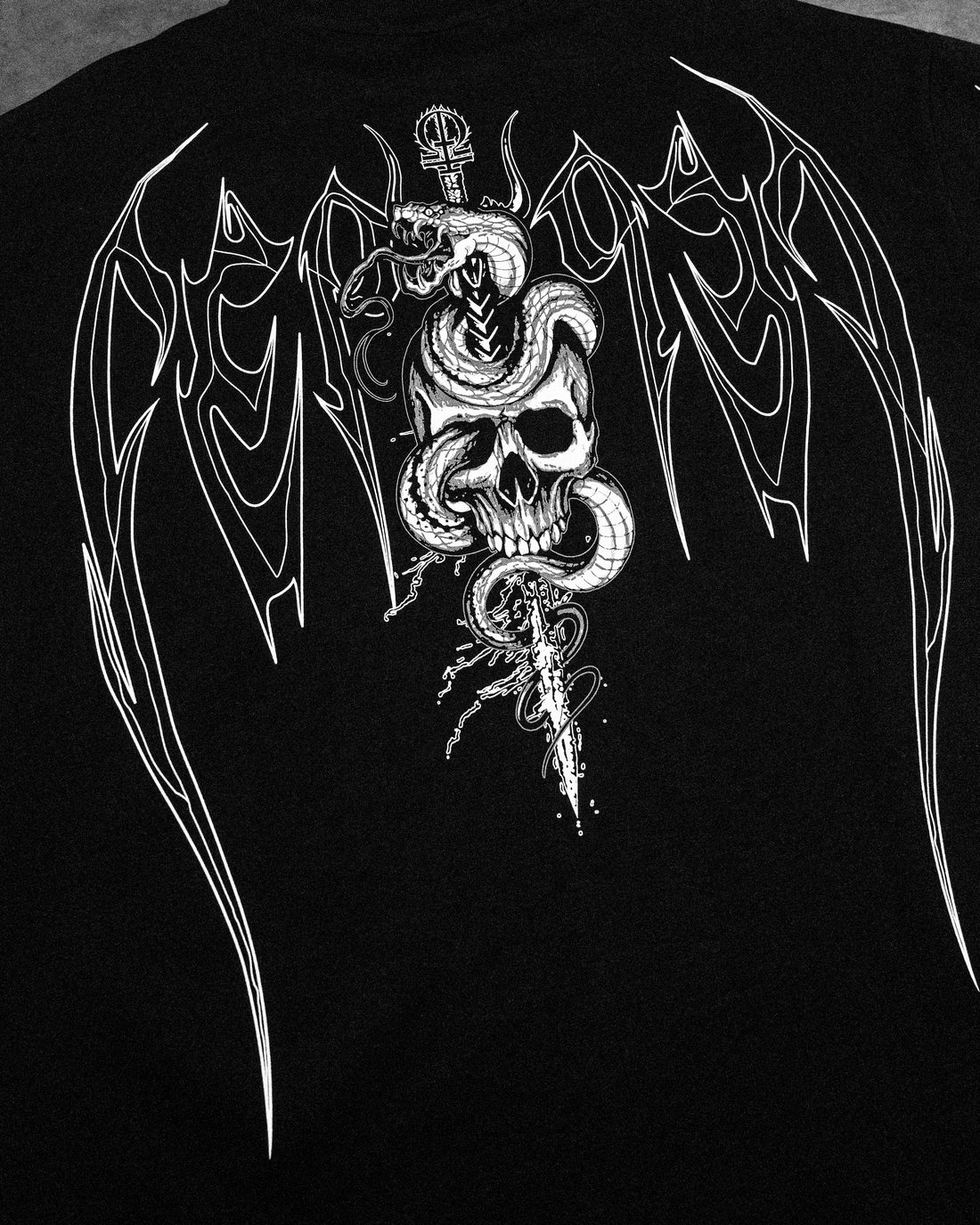 Archangel Oversized T-shirt VOID BLACK – Breathedivinity