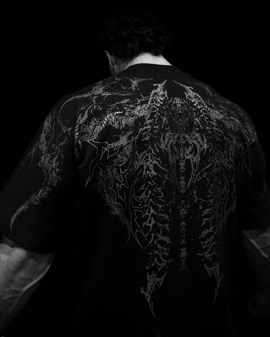 Abyssal Bloom Oversized T-shirt [MIDNIGHT]