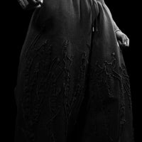 Destroyed Banana Shape sweatpants [SMOKE WASHED]