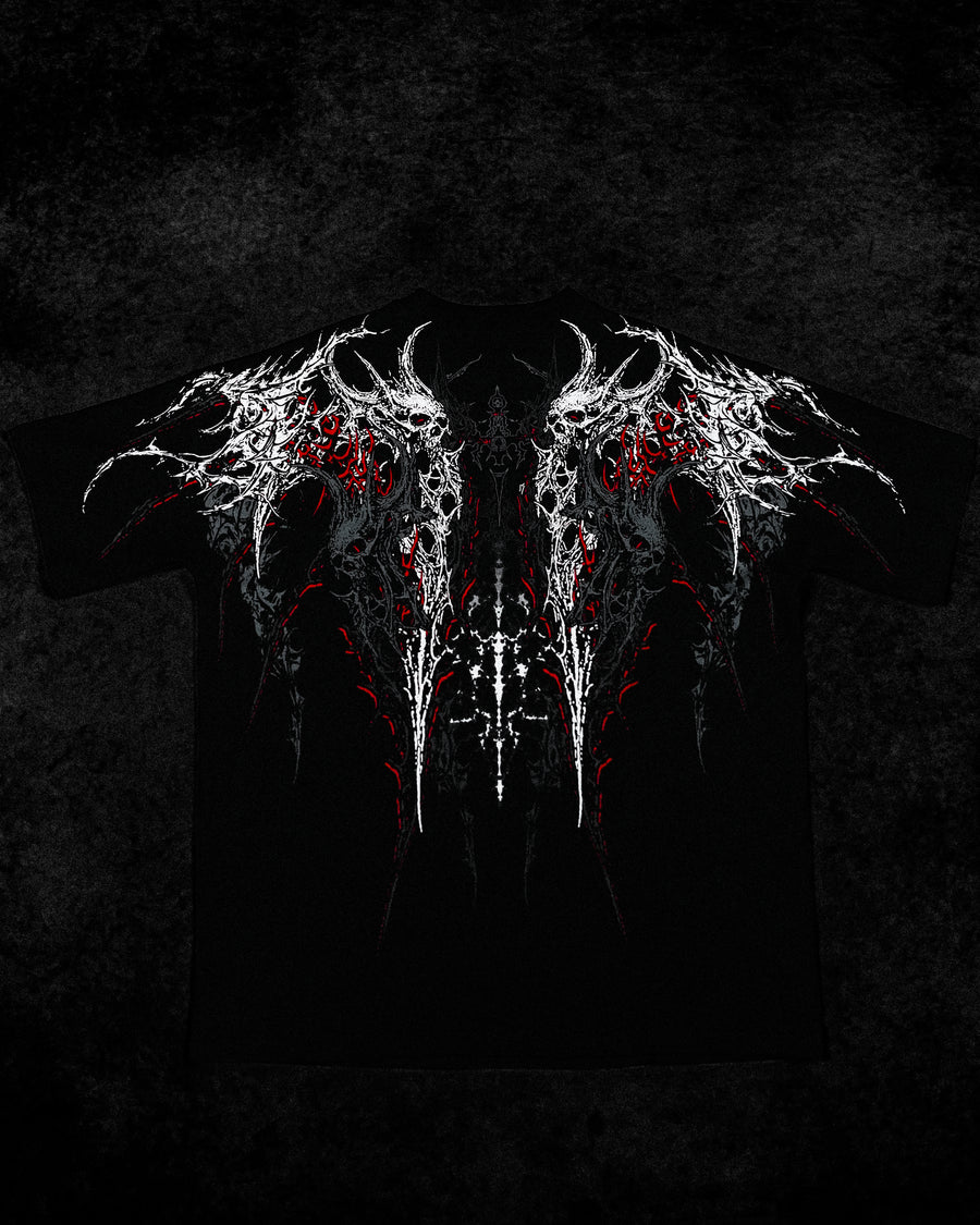 Necromancer Oversized T-shirt [HEAVENLY RED]