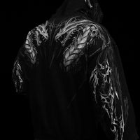 Tarnished Leviathan Oversized Zip-up Hoodie [DARKNESS]