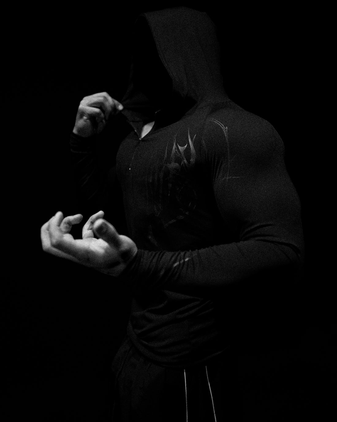 Void Tech™ Hollow Knight hoodie Compression [DARKNESS]