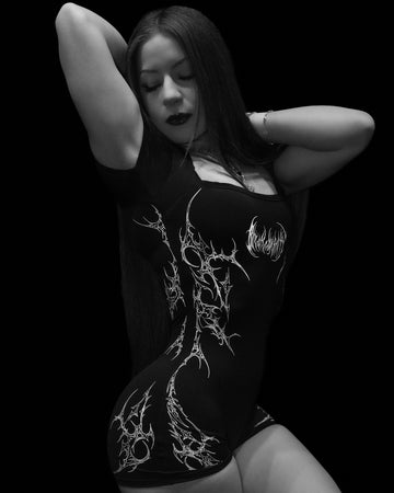 Women's Void Tech™ Thornveil Bodysuit [VOID BLACK]