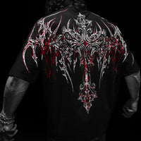 Dark Cathedral Oversized T-shirt [HEAVENLY RED]