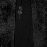 Womens Luxe Rhinestone Banana Uncuffed Sweatpants [DARKNESS]