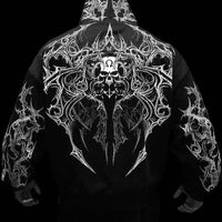 Deathwing Oversized Zip-up Hoodie [VOID BLACK]