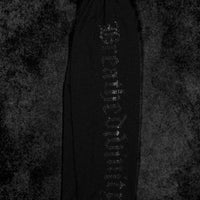 Womens Luxe Rhinestone Banana Uncuffed Sweatpants [DARKNESS]