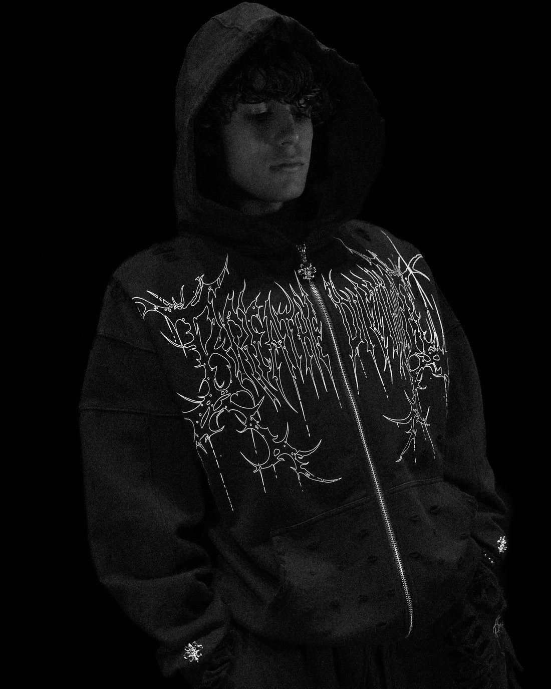 Mens Tarnished Zip-up Hoodie [ECLIPSE]