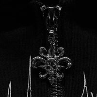 Mens Tarnished Zip-up Hoodie [VOID BLACK]