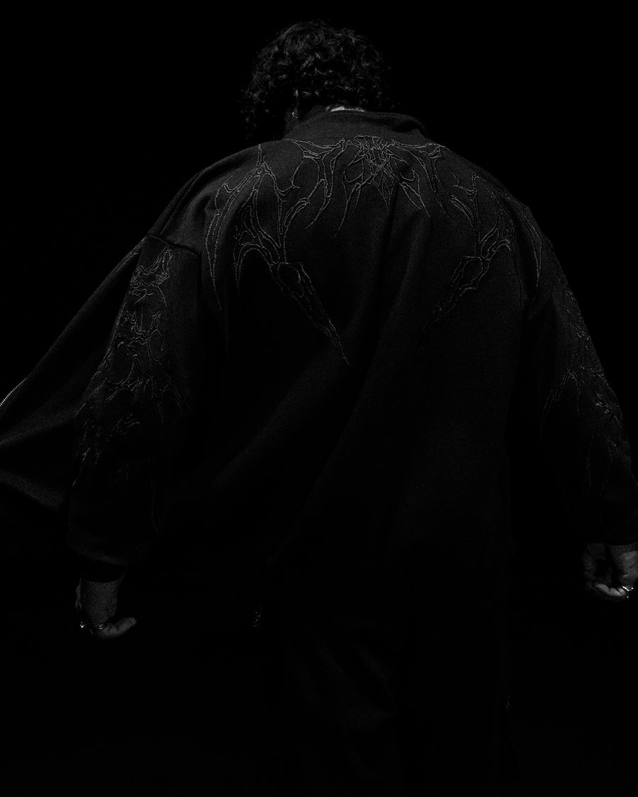 Netherwalker Oversized Zip-up jacket [DARKNESS]