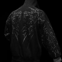 Deathkeeper Oversized Zip-up Hoodie [MIDNIGHT]