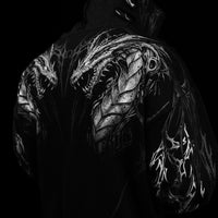 Tarnished Leviathan Oversized Zip-up Hoodie [DARKNESS]