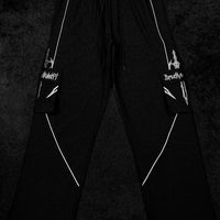 Excalibur Uncuffed Cargo Trackpants [VOID BLACK]