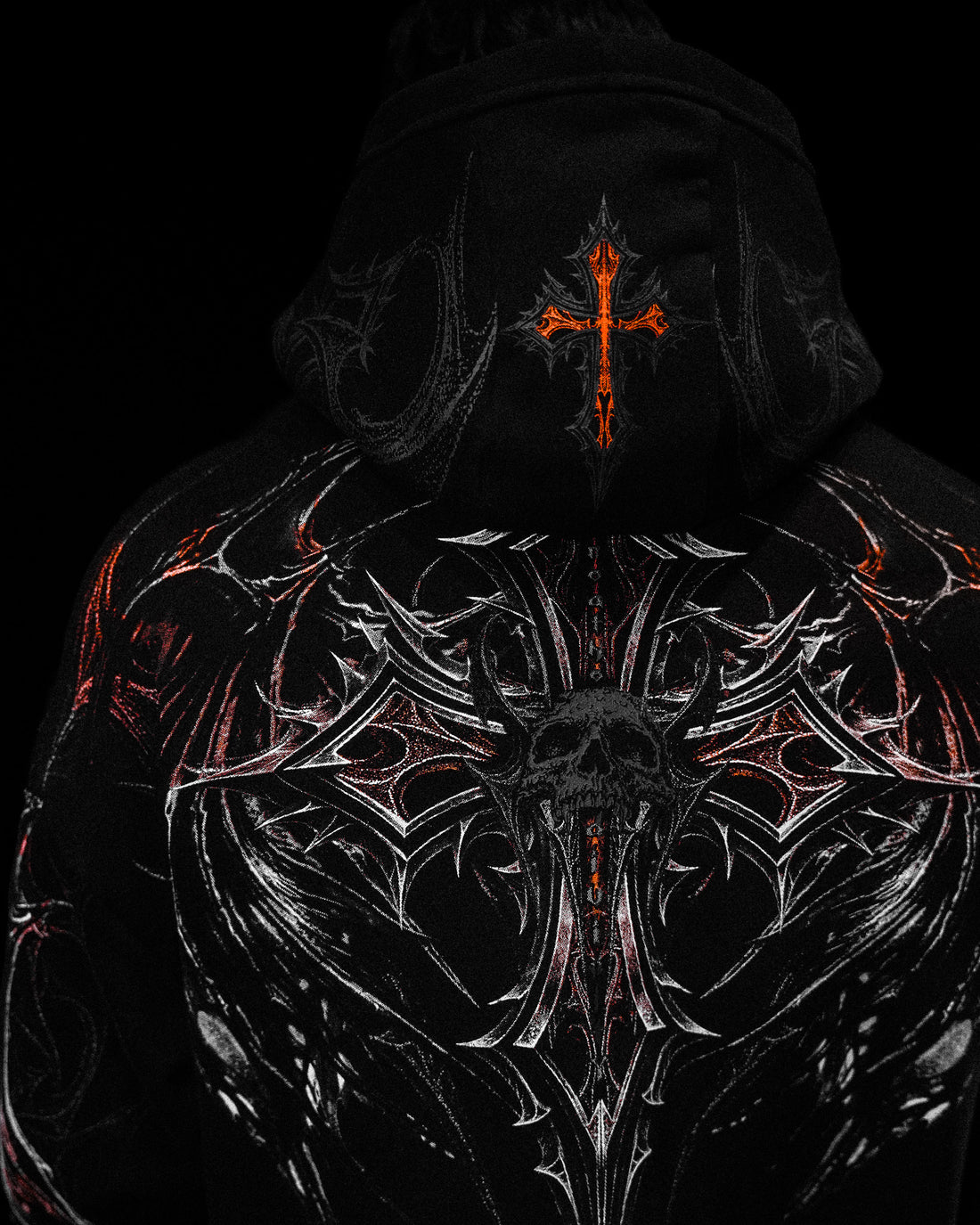 Nightfall Oversized Pullover Hoodie [ORANGE DREAM/SCORCH]