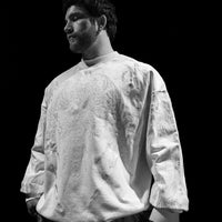 Vengeance Embroidery Oversized Crewneck [PORCELAIN]