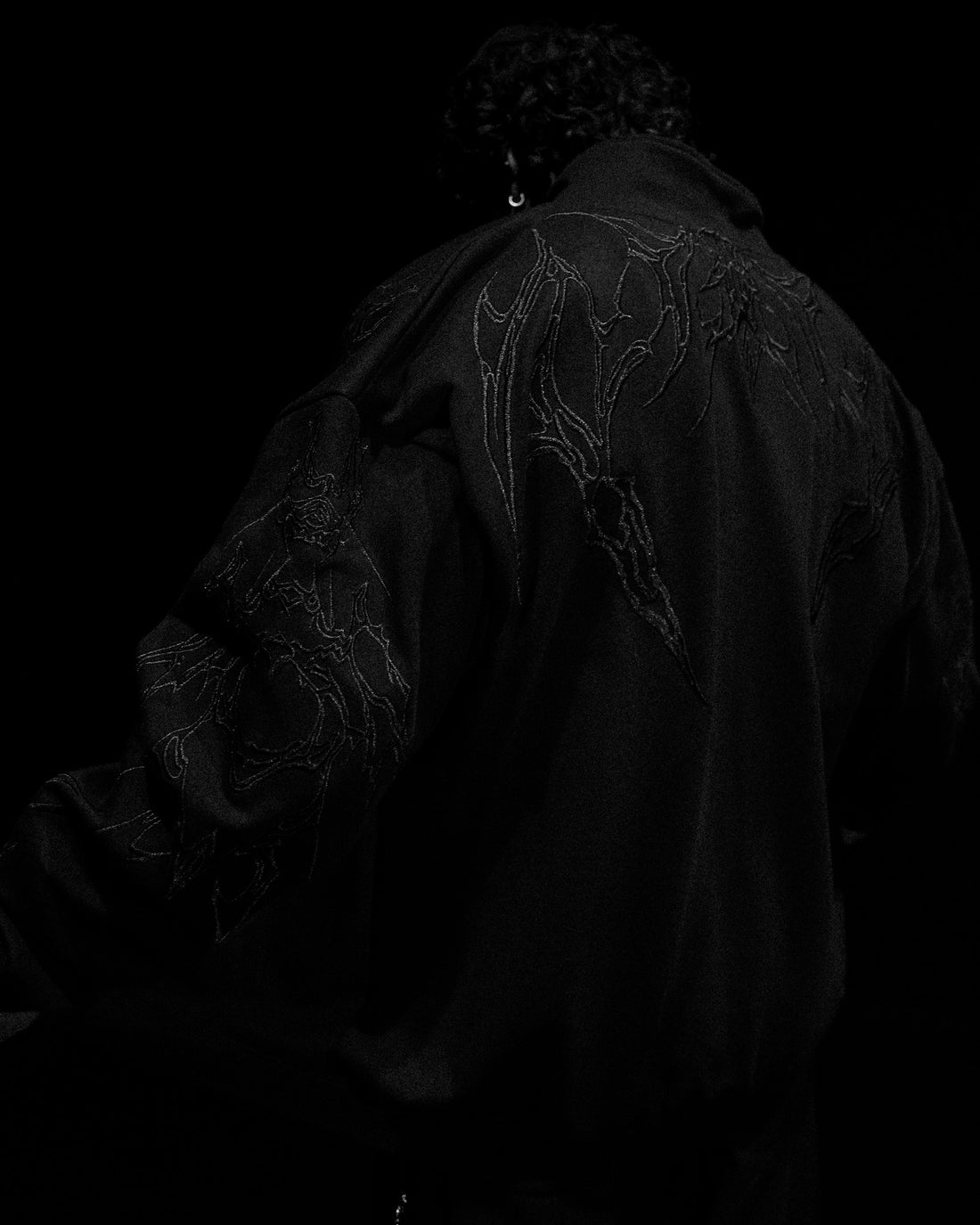 Netherwalker Oversized Zip-up jacket [DARKNESS]