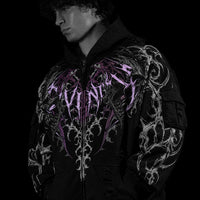 Vindicator Tarnished Cargo Oversized Zip-up Hoodie [BLOSSOM PINK]