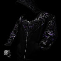 Shadow Monarch Oversized Zip-up Hoodie [DUSK]