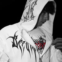 Kingslayer Oversized Zip-up hoodie [DIVINE WHITE]