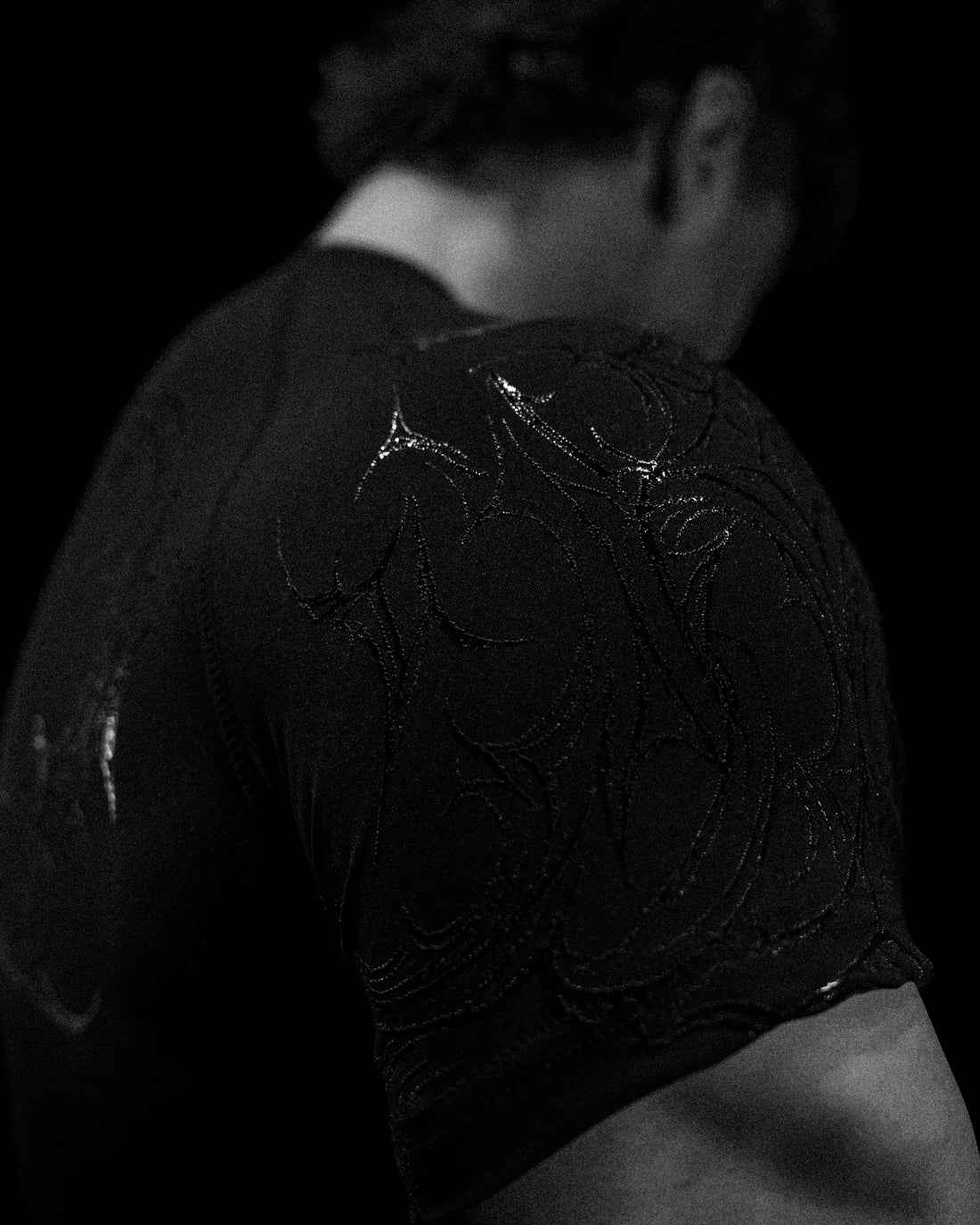 Void Tech™ Venom Texture shortsleeve Compression [DARKNESS]