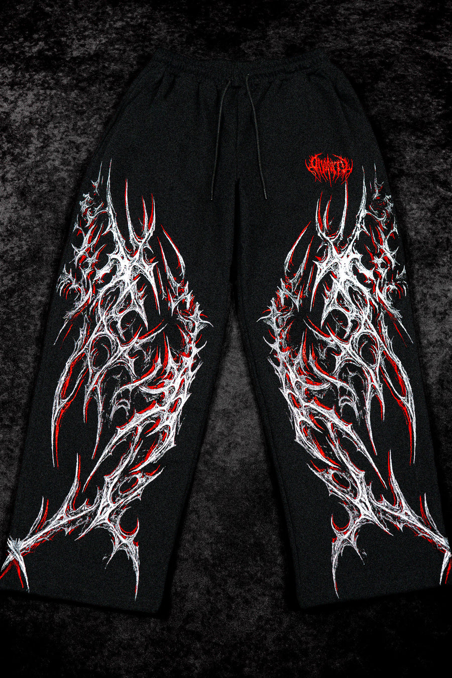 Blood Omen Banana Shape Uncuffed luxury sweatpants [HEAVENLY RED]
