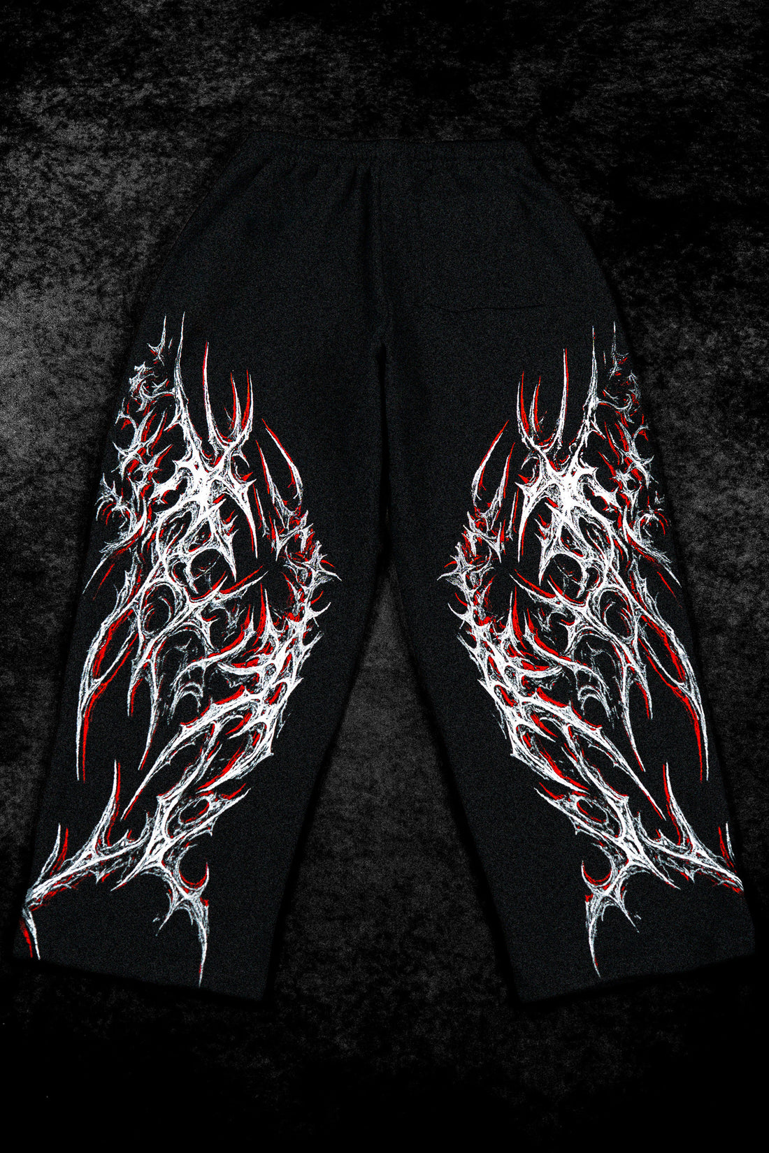 Blood Omen Banana Shape Uncuffed luxury sweatpants [HEAVENLY RED]