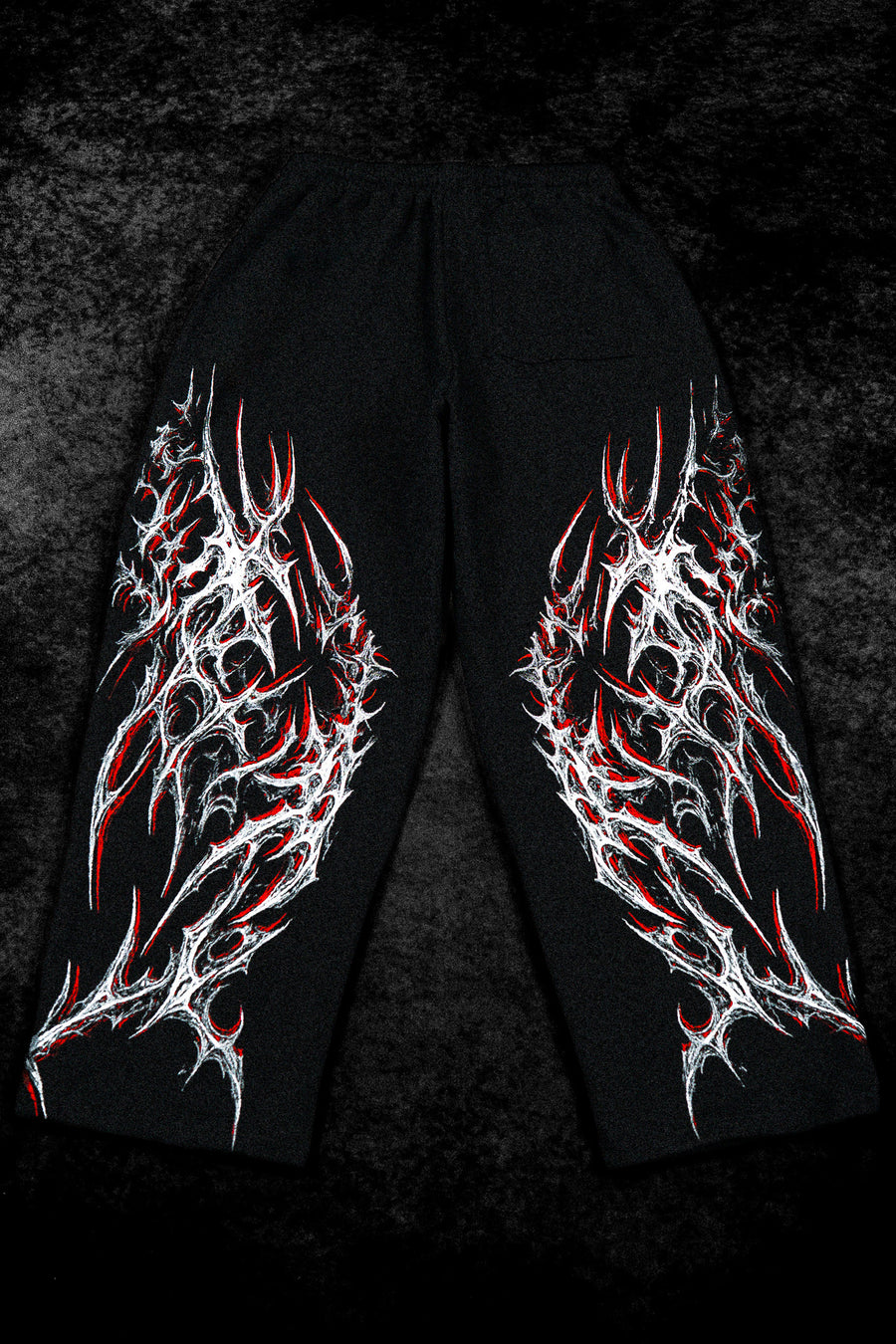 Blood Omen Banana Shape Uncuffed luxury sweatpants [HEAVENLY RED]