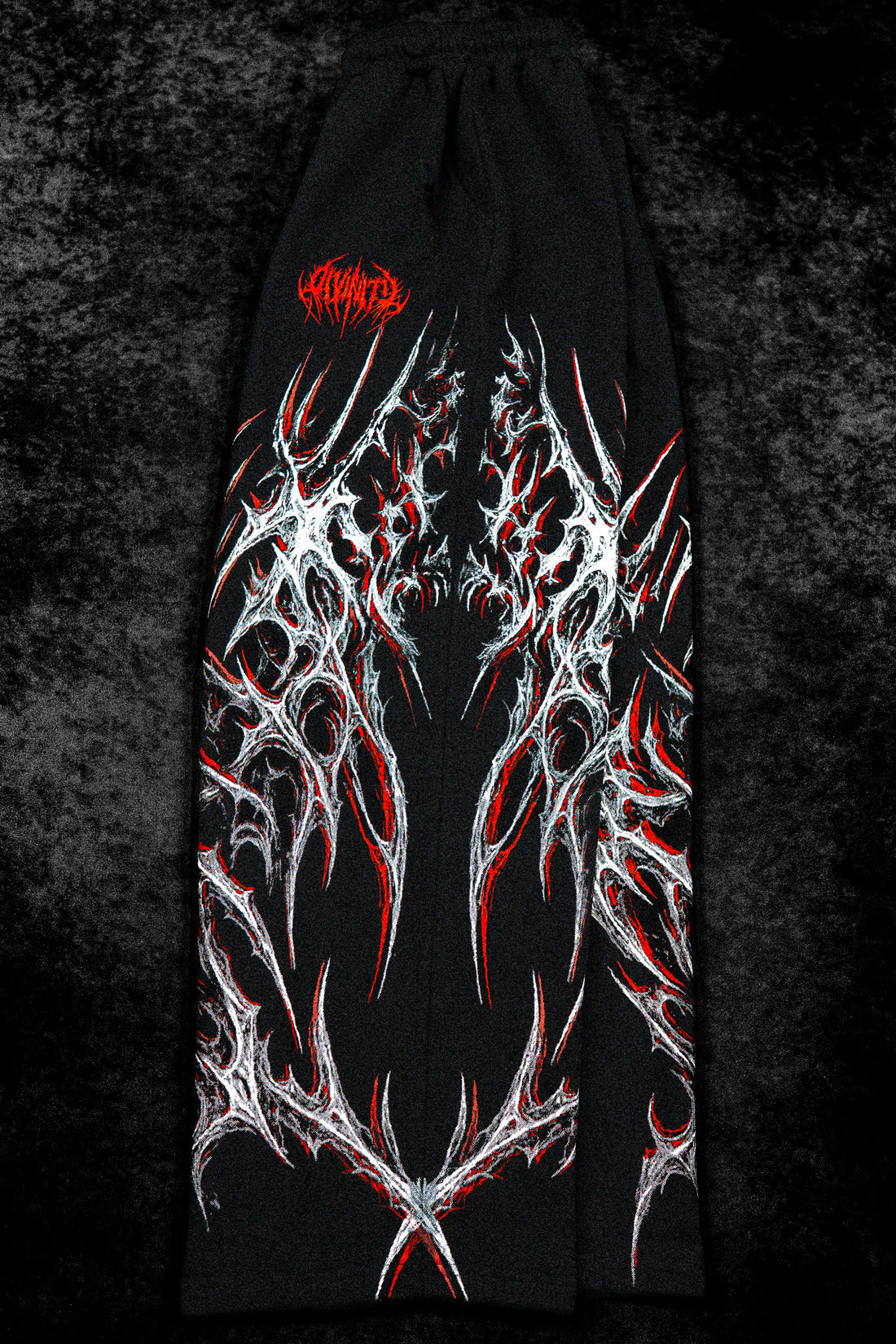Blood Omen Banana Shape Uncuffed luxury sweatpants [HEAVENLY RED]