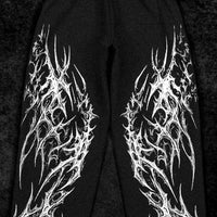 Blood Omen Banana Shape Uncuffed luxury sweatpants [VOID BLACK]