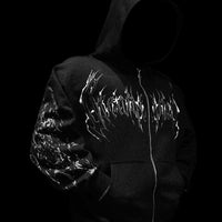 Deathkeeper Oversized Zip-up Hoodie [VOID BLACK]