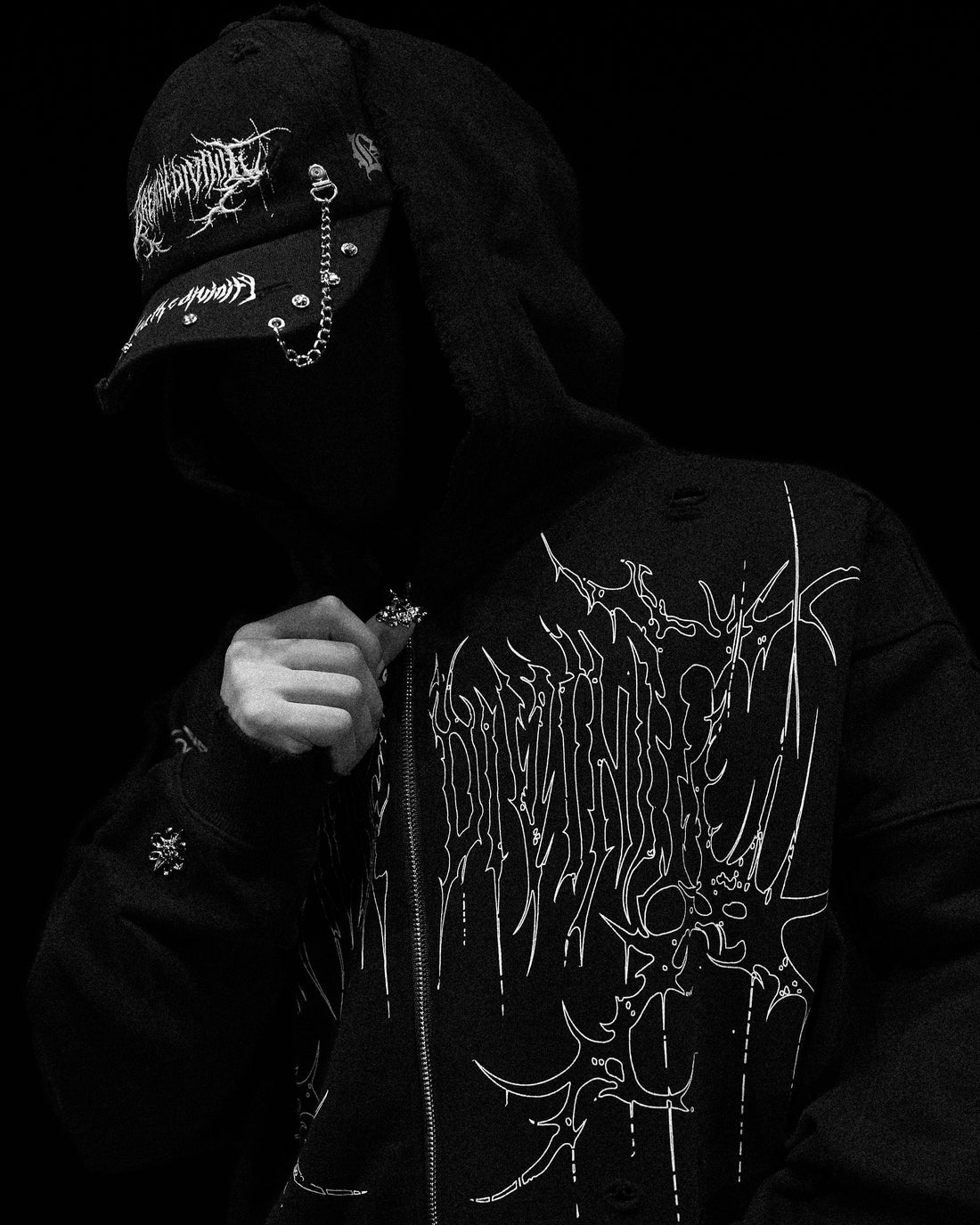 Mens Tarnished Zip-up Hoodie [ECLIPSE]