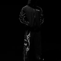 Cyber Uncuffed Cargo Trackpants [VOID BLACK]
