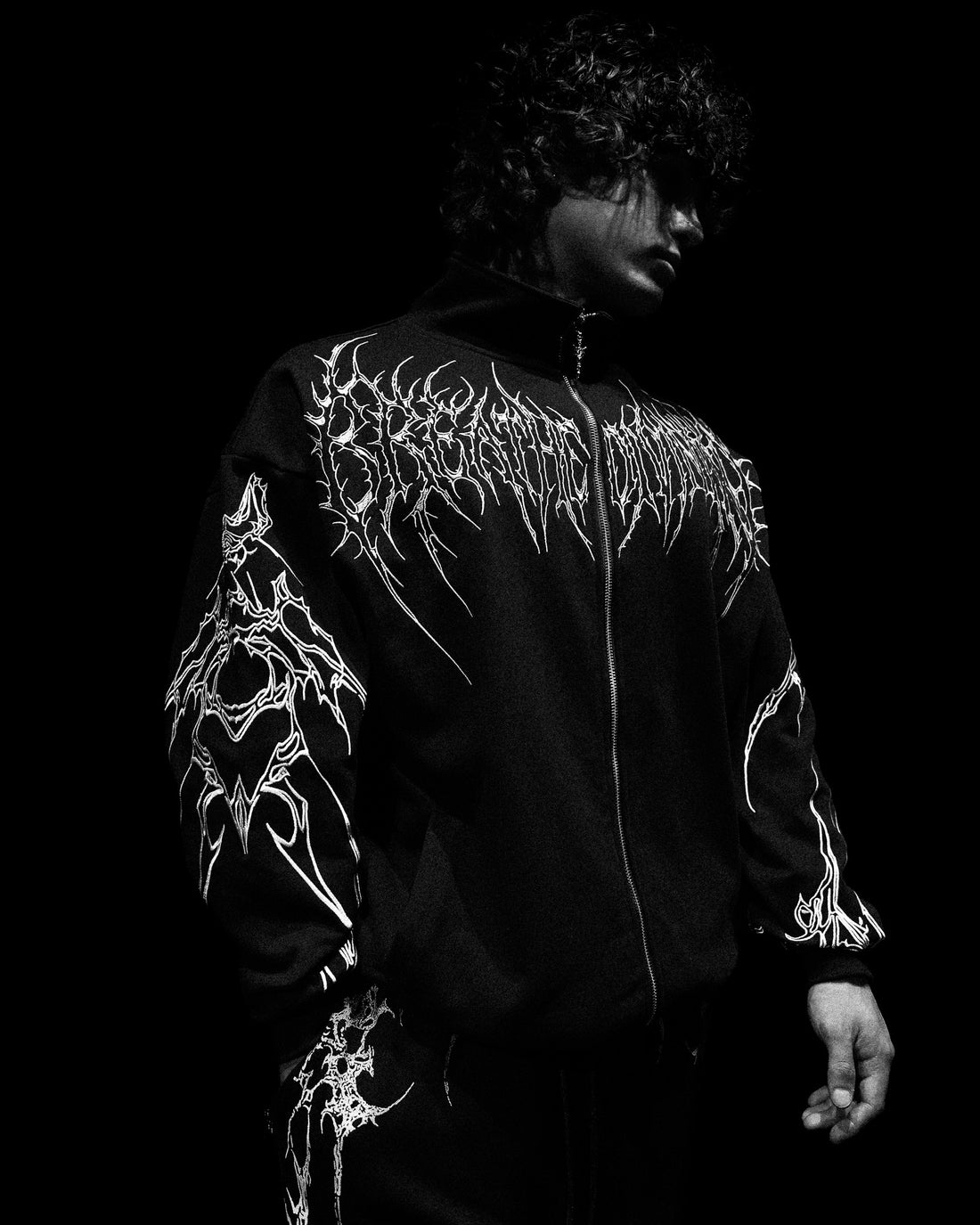 Netherwalker Oversized Zip-up jacket [VOID BLACK]