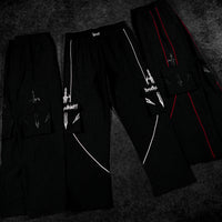 Excalibur Uncuffed Cargo Trackpants [VOID BLACK]