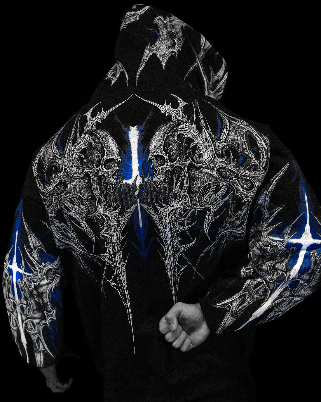 Death Blight Oversized Zip-Up Hoodie [PULSE]