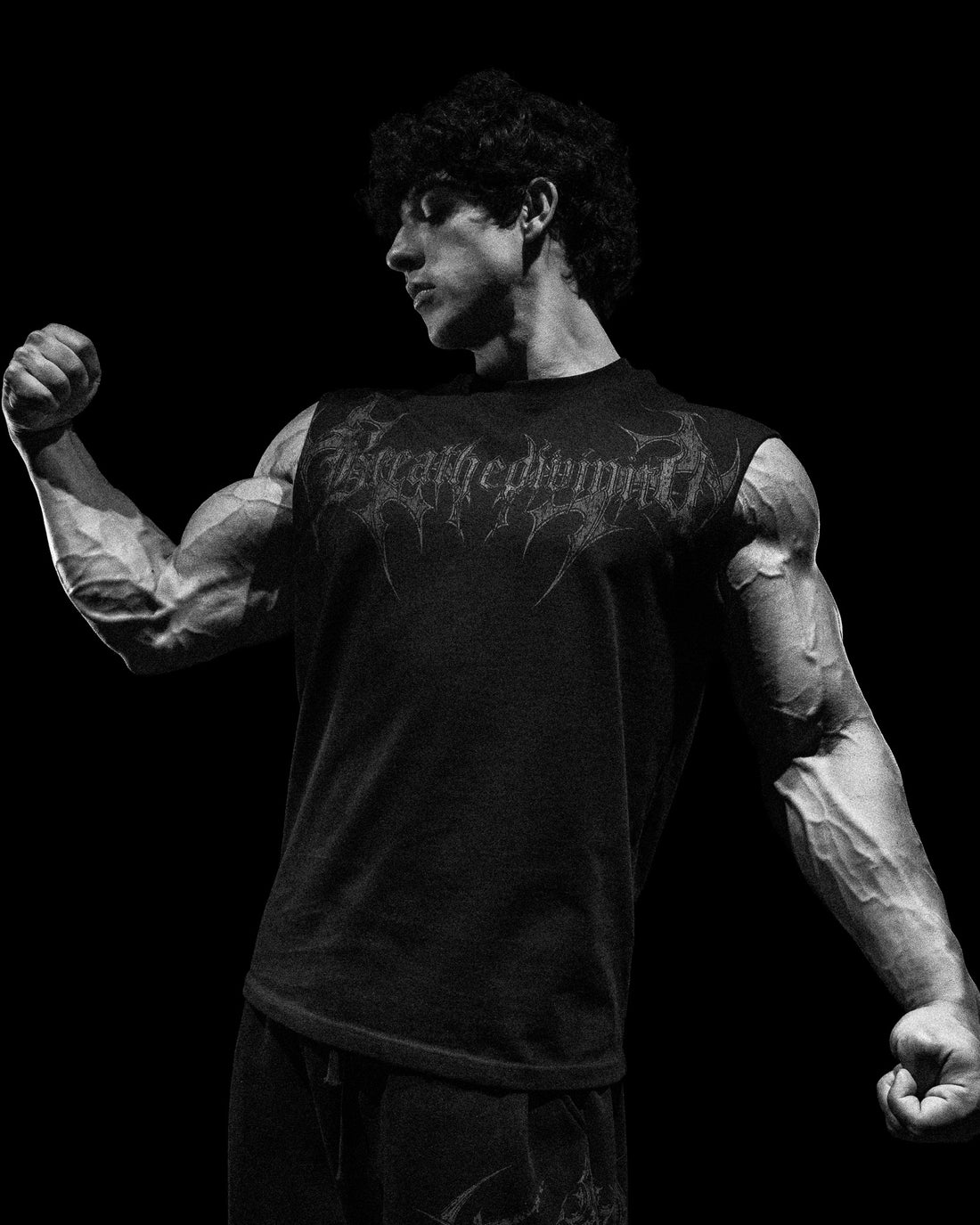 Armored Cut-off Tee [DARKNESS]