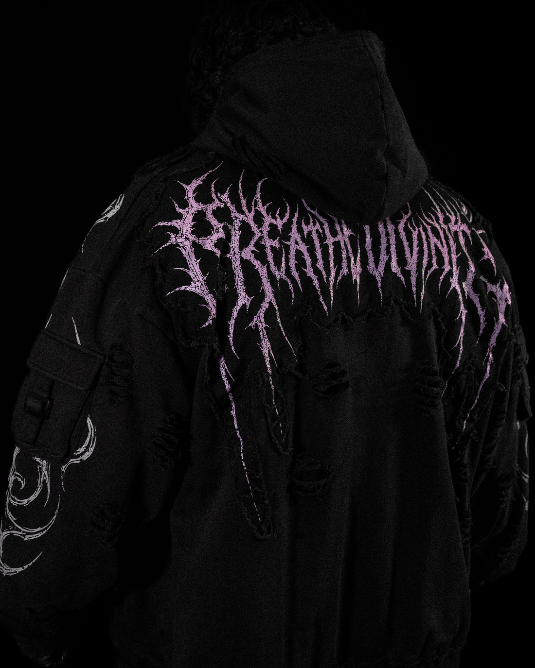 Vindicator Tarnished Cargo Oversized Zip-up Hoodie [BLOSSOM PINK]