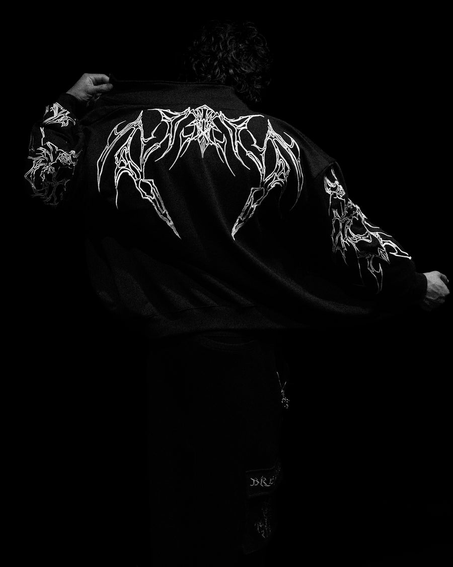Netherwalker Oversized Zip-up jacket [VOID BLACK]