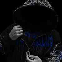 Death Blight Oversized Zip-Up Hoodie [PULSE]