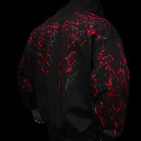 Deathkeeper Oversized Zip-up Hoodie [INFERNO]