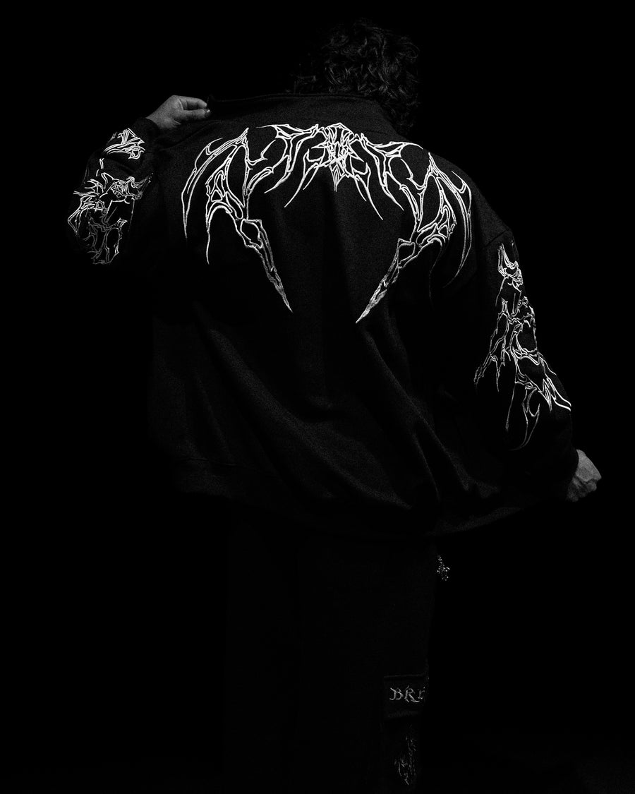 Netherwalker Oversized Zip-up jacket [VOID BLACK]
