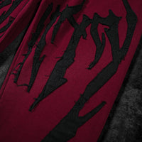 Destroyed Banana Shape sweatpants [CRIMSON]