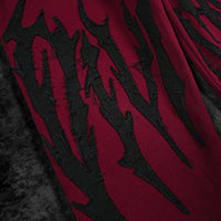 Destroyed Banana Shape sweatpants [CRIMSON]