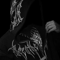 Kingslayer Oversized Zip-up hoodie [VOID BLACK]