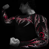 Void Tech™ Nightfall Longsleeve Compression [HEAVENLY RED]