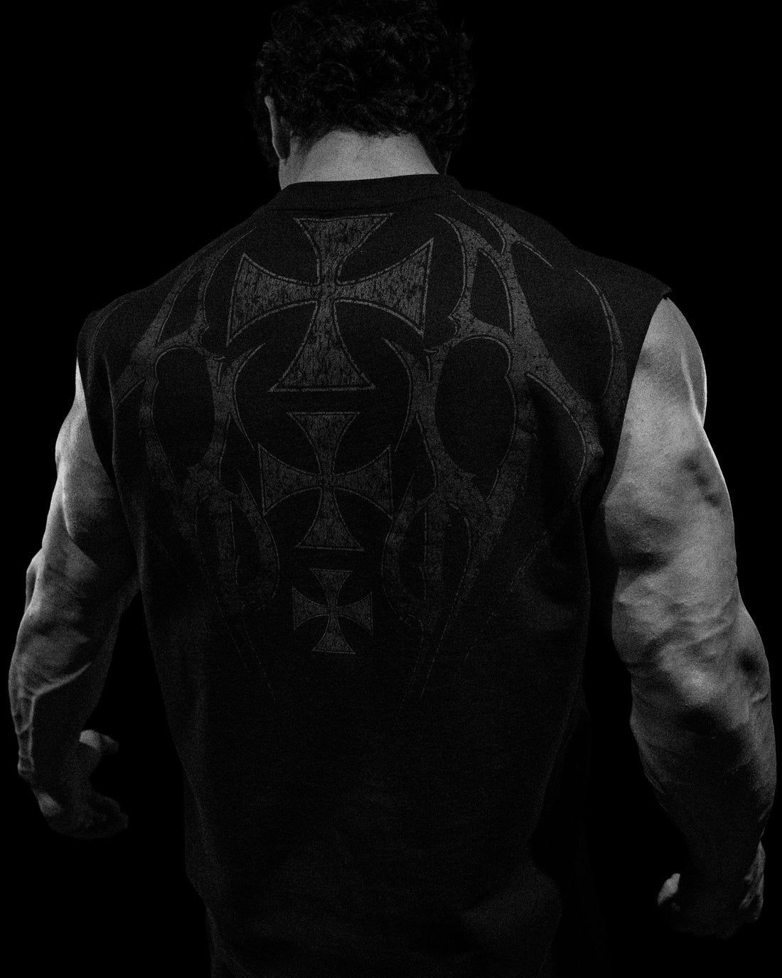 Armored Cut-off Tee [DARKNESS]