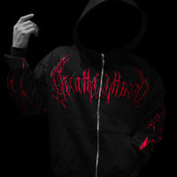 Deathkeeper Oversized Zip-up Hoodie [INFERNO]