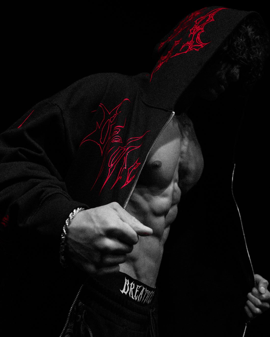 Kingslayer Oversized Zip-up hoodie [RAGE]