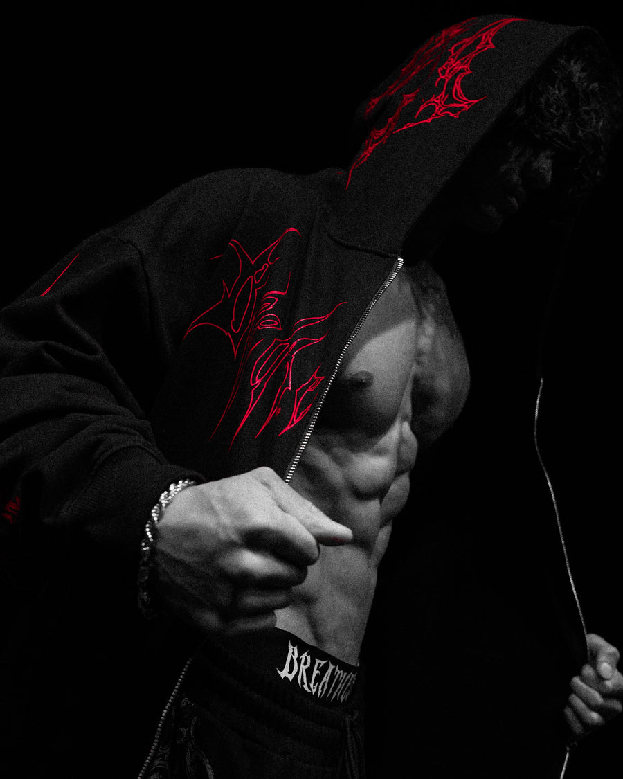 Kingslayer Oversized Zip-up hoodie [RAGE]